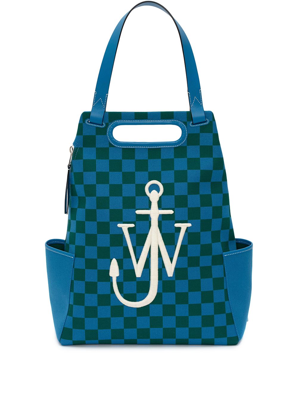 фото Jw anderson клетчатый рюкзак с логотипом anchor