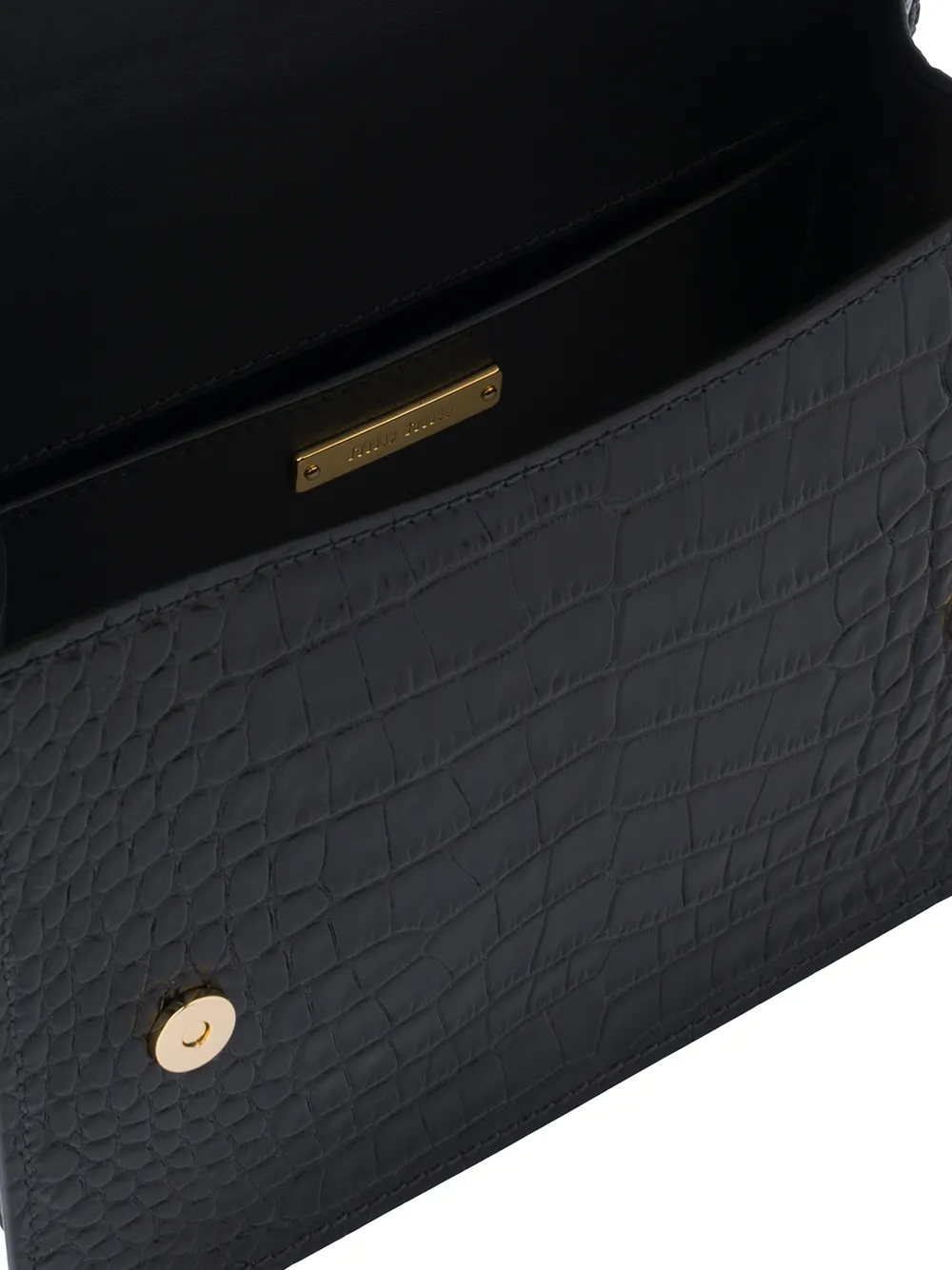 Miu Miu Miu Lady croceffect Leather Tote Farfetch