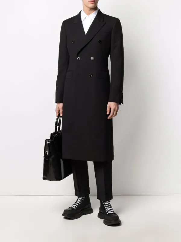 alexander mcqueen wool coat
