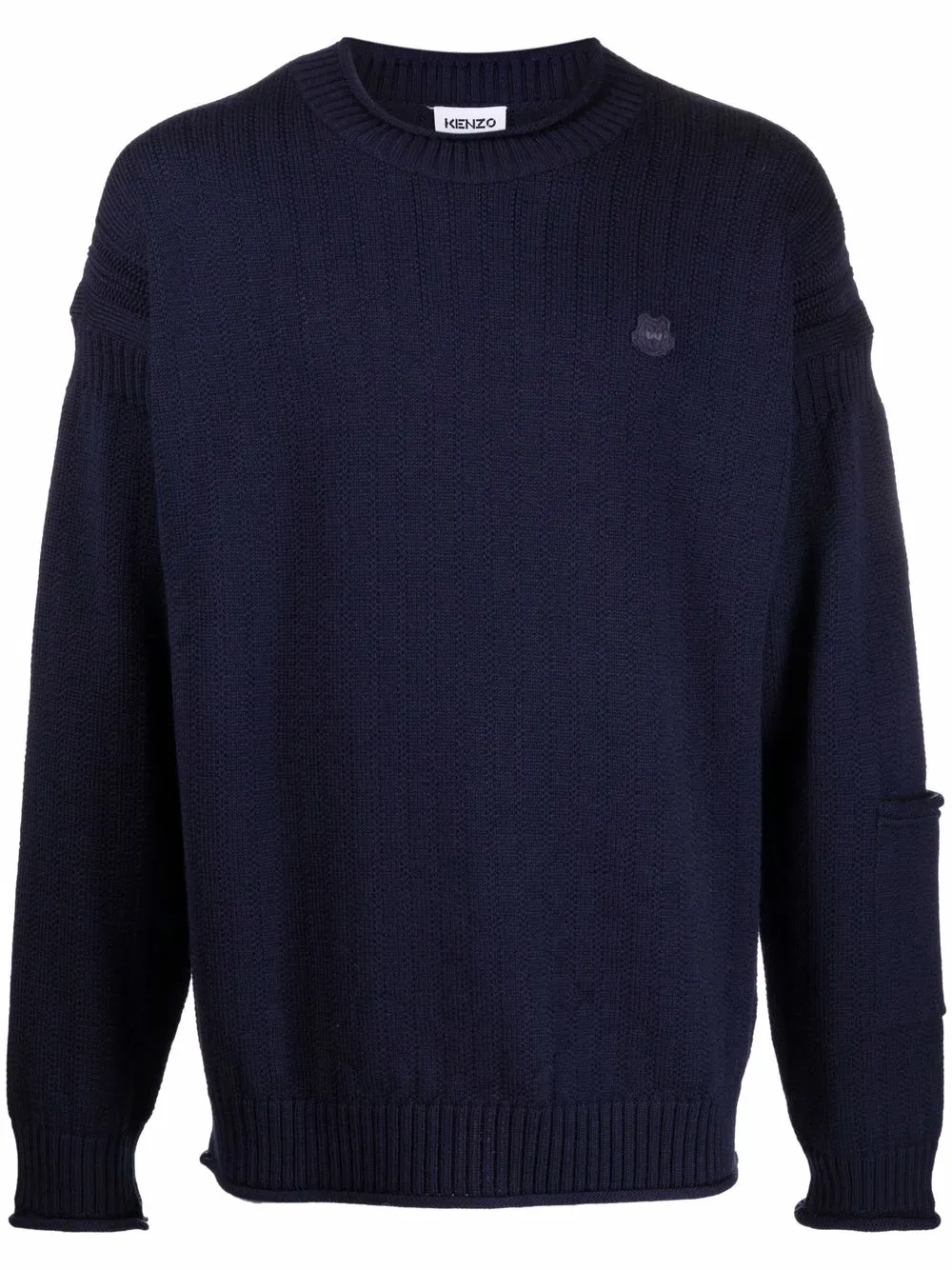 фото Kenzo logo-patch wool jumper