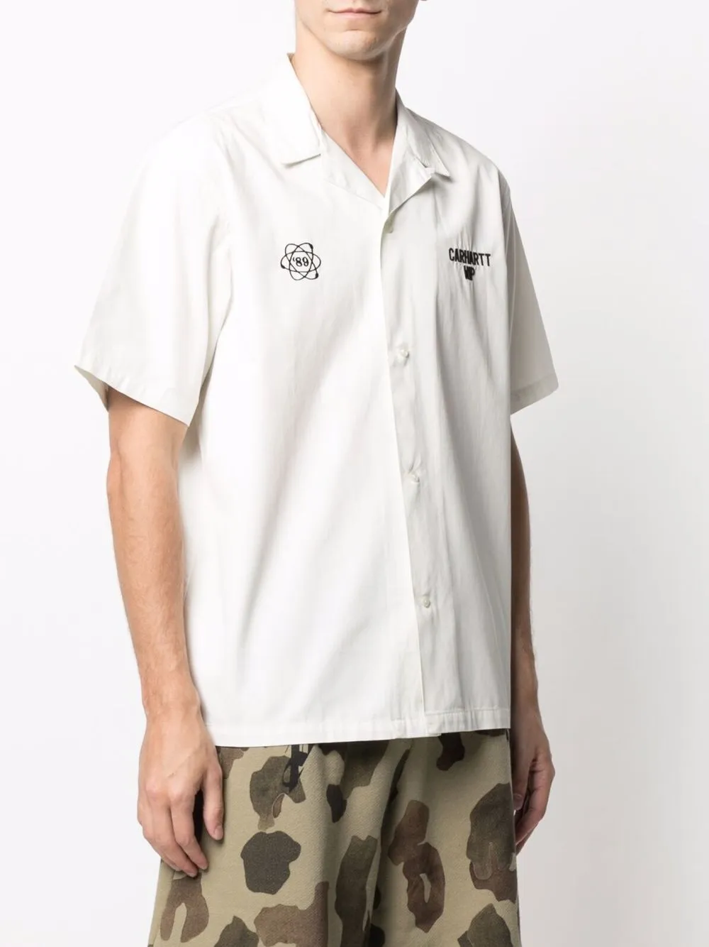 фото Carhartt wip рубашка cartograph с короткими рукавами