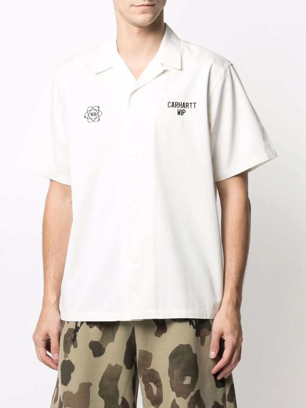 фото Carhartt wip рубашка cartograph с короткими рукавами