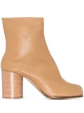 Maison Margiela Tabi 80mm leather ankle boots - Brown