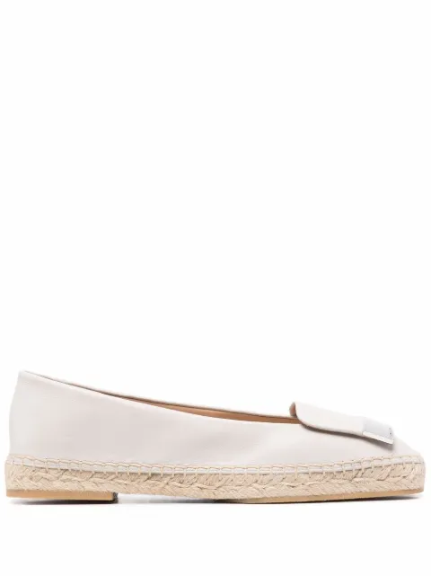 Sergio Rossi Sr1 flat leather espadrilles