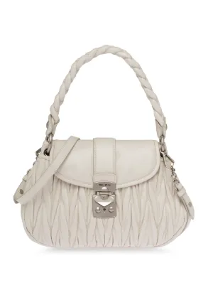 Miu Miu Quilted Matelass Shoulder Bag Farfetch