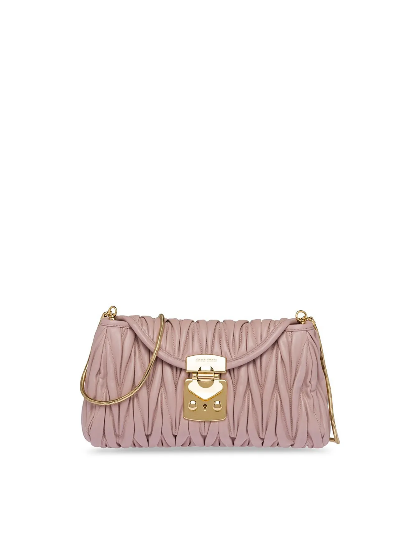 Miu Miu quilted matelassé crossbody bag pink MODES