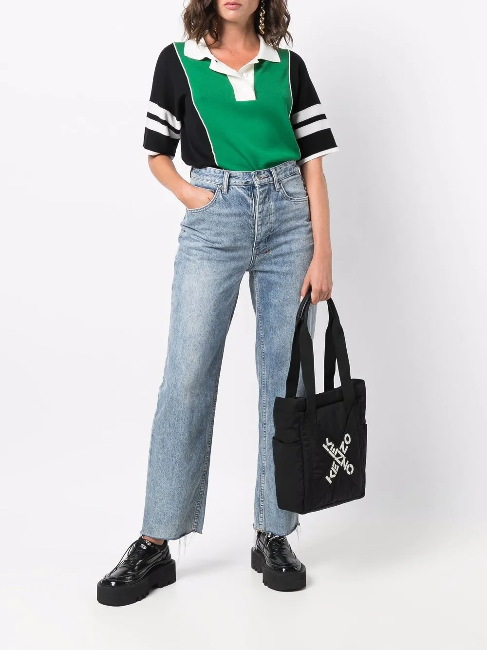 фото Kenzo дутая сумка-тоут с логотипом