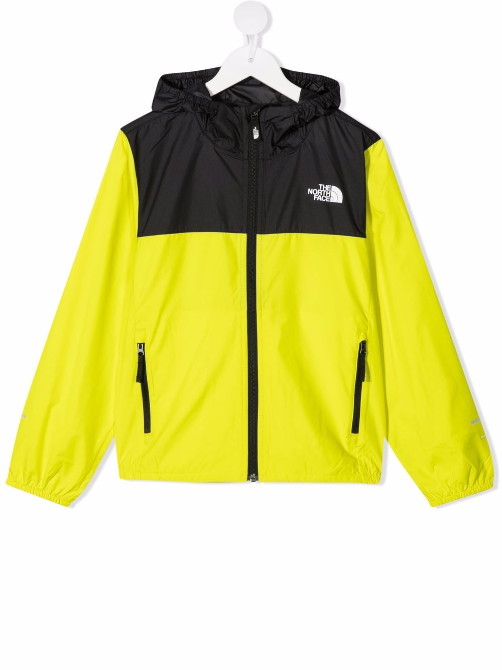 фото The north face kids куртка в стиле колор-блок с логотипом