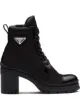 Image 1 of Prada logo plaque ankle boots