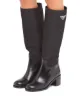 Prada logo plaque-detail panelled boots