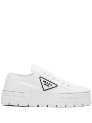 Prada Double Wheel low top Sneakers Farfetch