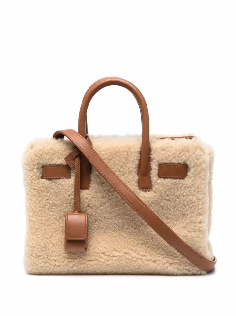 shearling tote