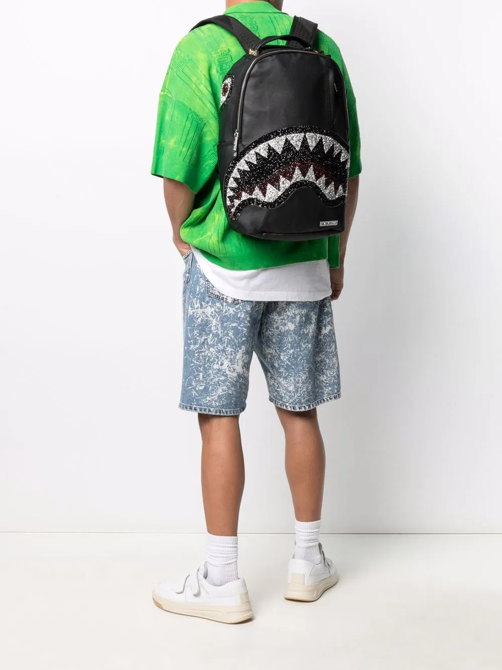 фото Sprayground декорированный рюкзак trinity shark