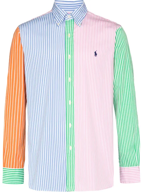 Polo Ralph Lauren Camisa com padronagem de listras contrastantes