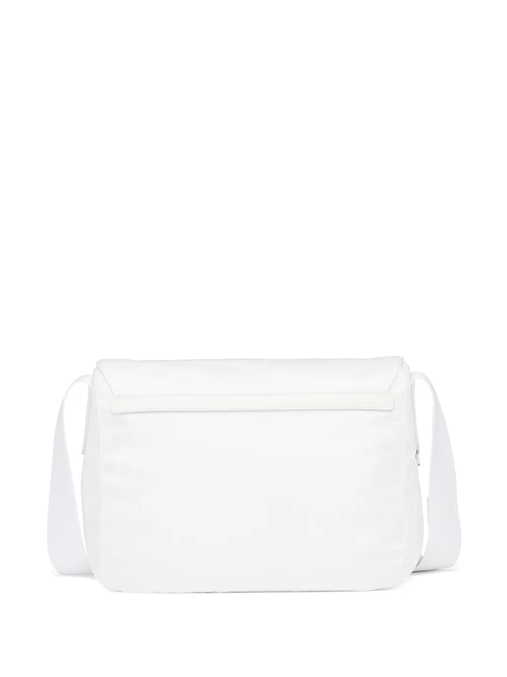 Prada Single Pocket Re-nylon Shoulder Messenger Bag In White