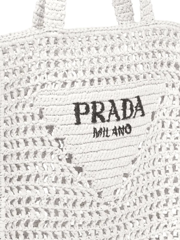 Prada Raffia Tote Bag