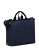 Prada leather-trim denim tote