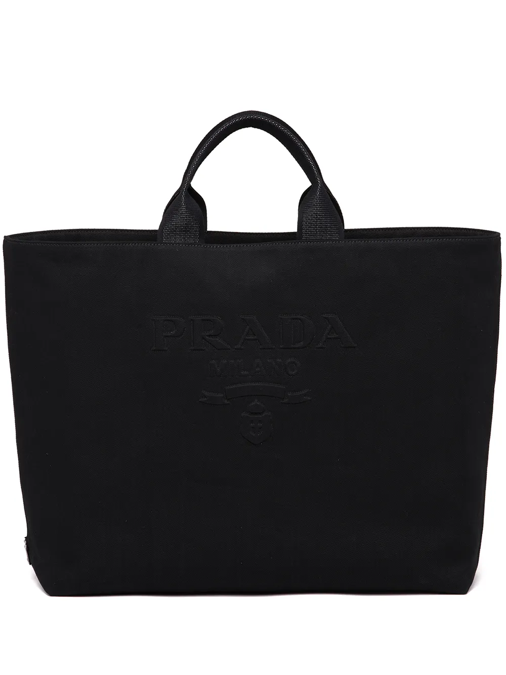 Prada Drill embossedlogo Tote Bag Farfetch