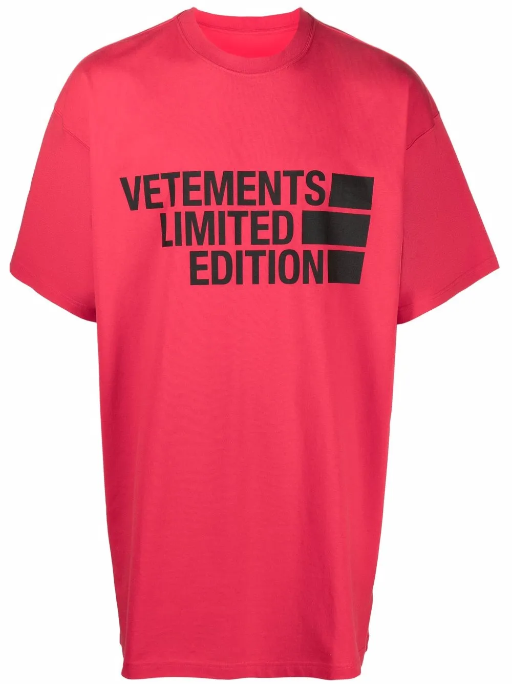 VETEMENTS T-Shirt mit Logo-Print - Rot