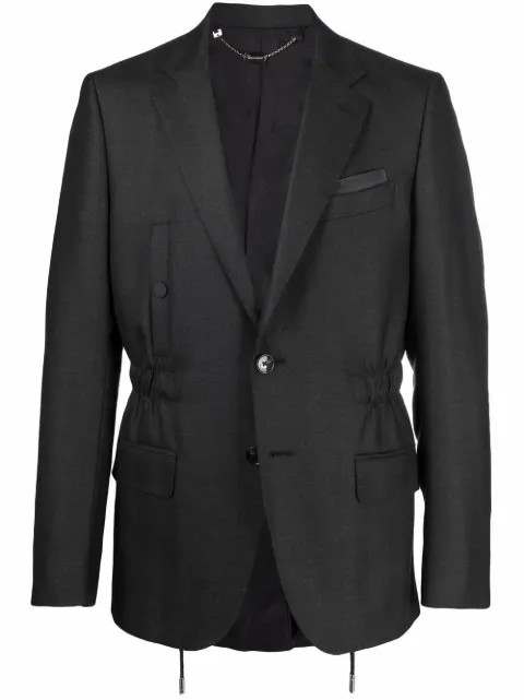 Billionaire single-breasted fitted blazer