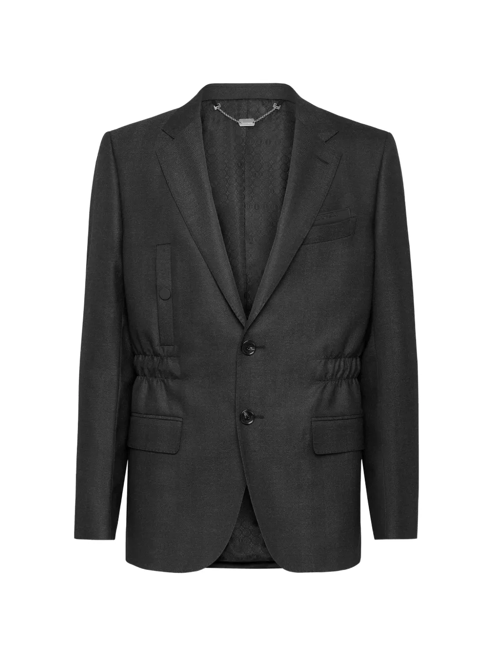 Billionaire single-breasted fitted blazer