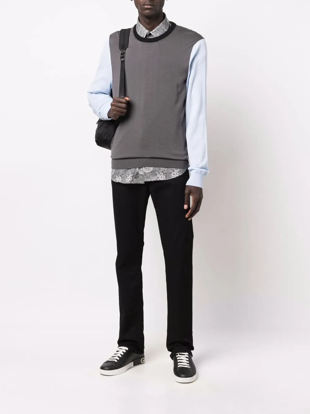 Billionaire Trui met colourblocking - Grijs