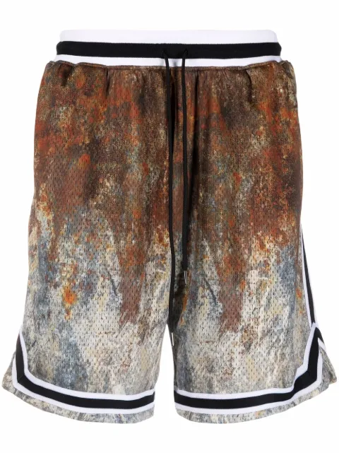 John Elliott stained-effect shorts