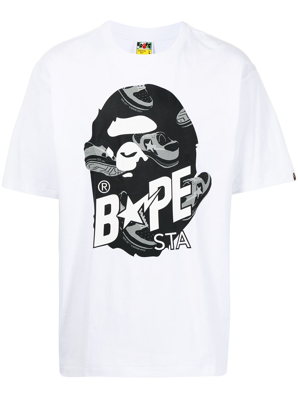 фото A bathing ape® футболка с графичным принтом