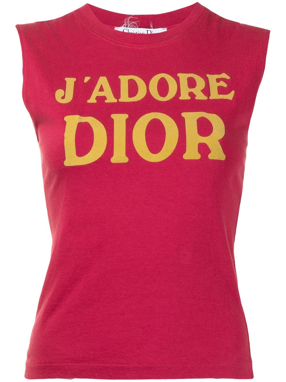 Pre-owned Dior J'adore  Tank Top In Red