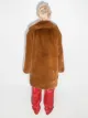 Natasha Zinko faux-fur button-front coat