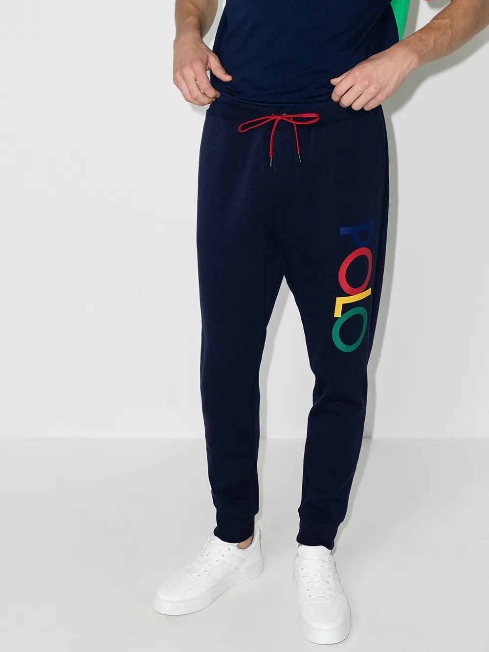 Image 2 of Polo Ralph Lauren logo-print drawstring track pants