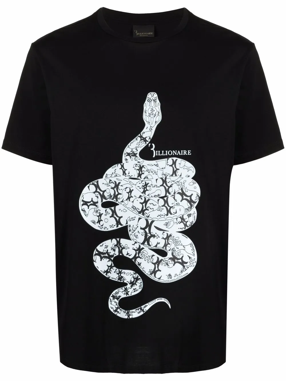 

Billionaire playera con estampado de serpientes - Negro