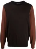 Billionaire colour-blocked wool jumper - Brown