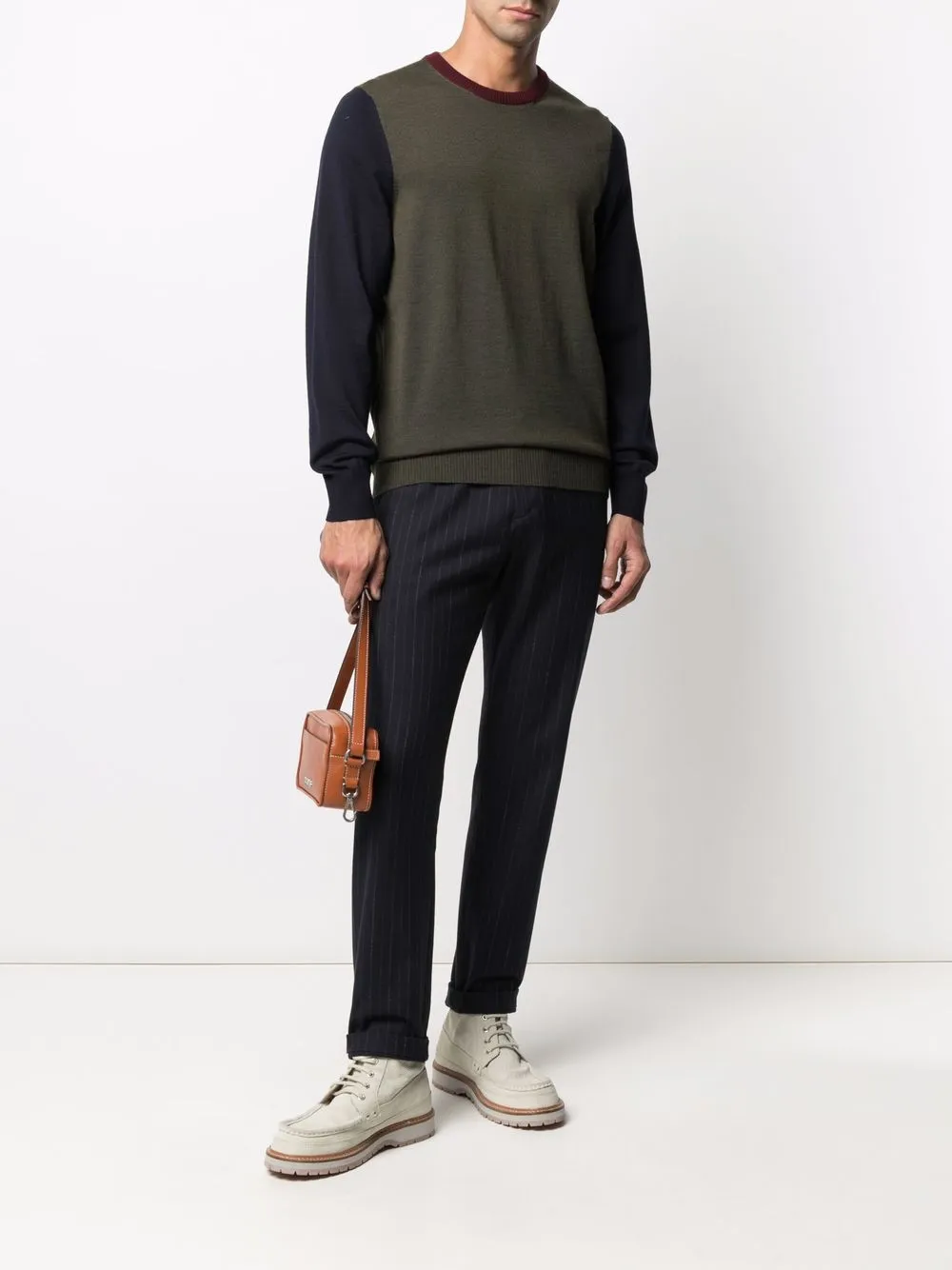 Billionaire Trui met colourblocking - Blauw