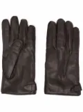 Billionaire perforated-detailing leather gloves - Brown
