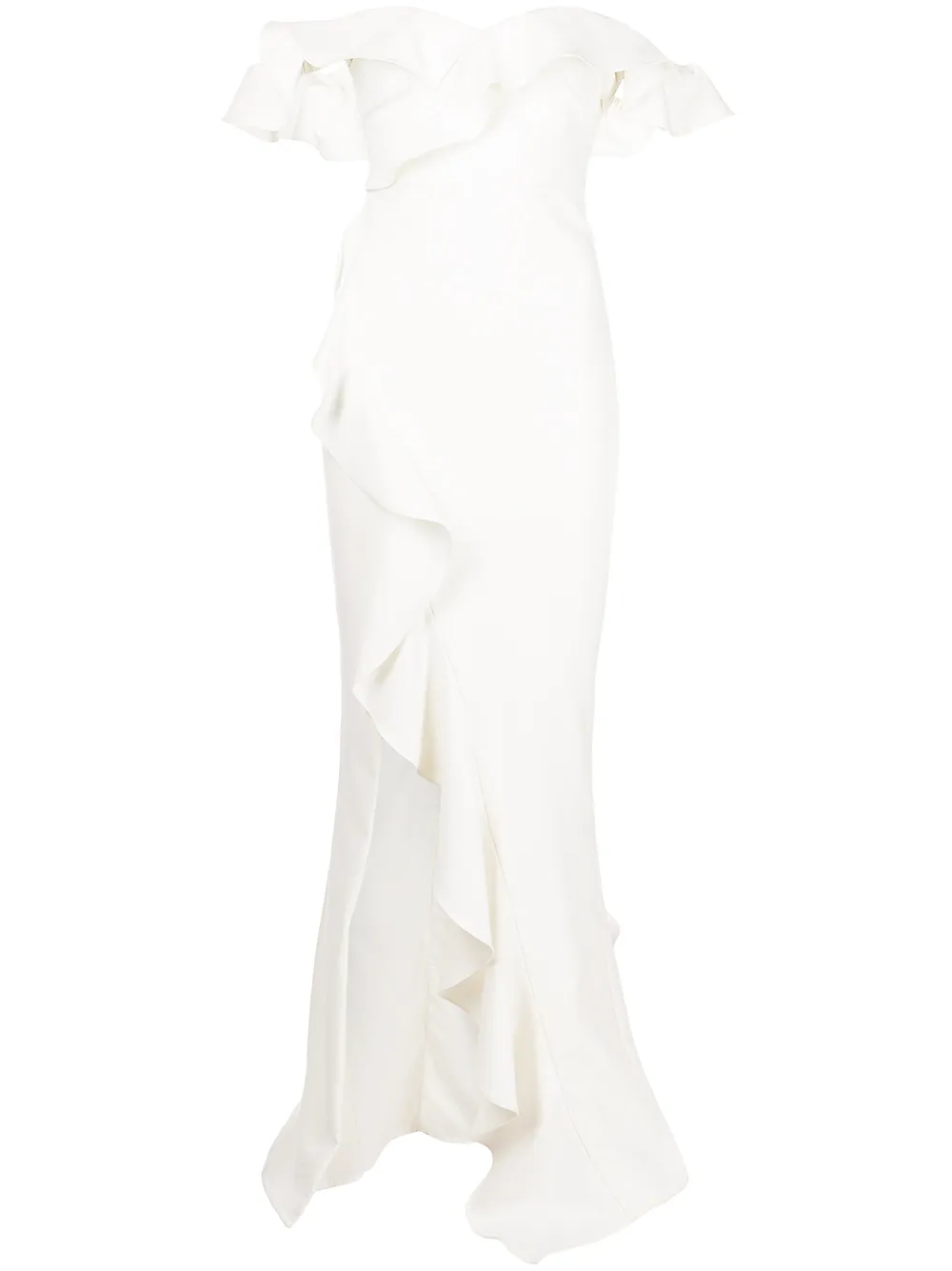 Likely вечернее платье с открытыми плечами и оборками