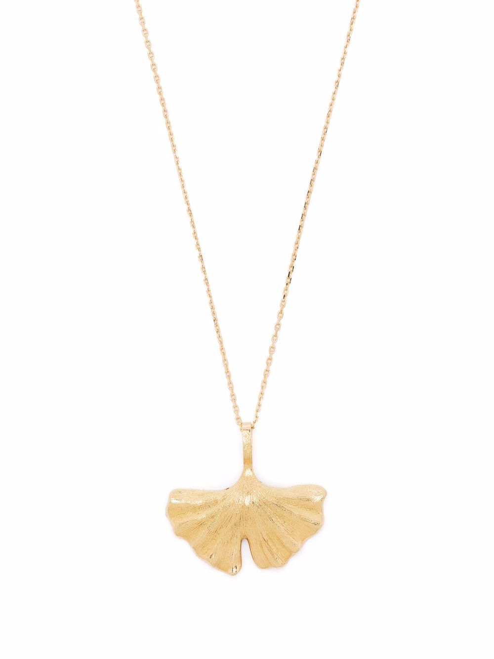 фото Aurelie bidermann колье ginkgo из желтого золота