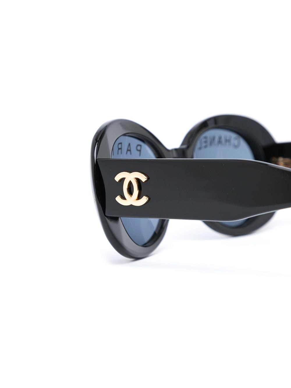 CHANEL Pre-Owned CC-logo round-frame Sunglasses - Farfetch