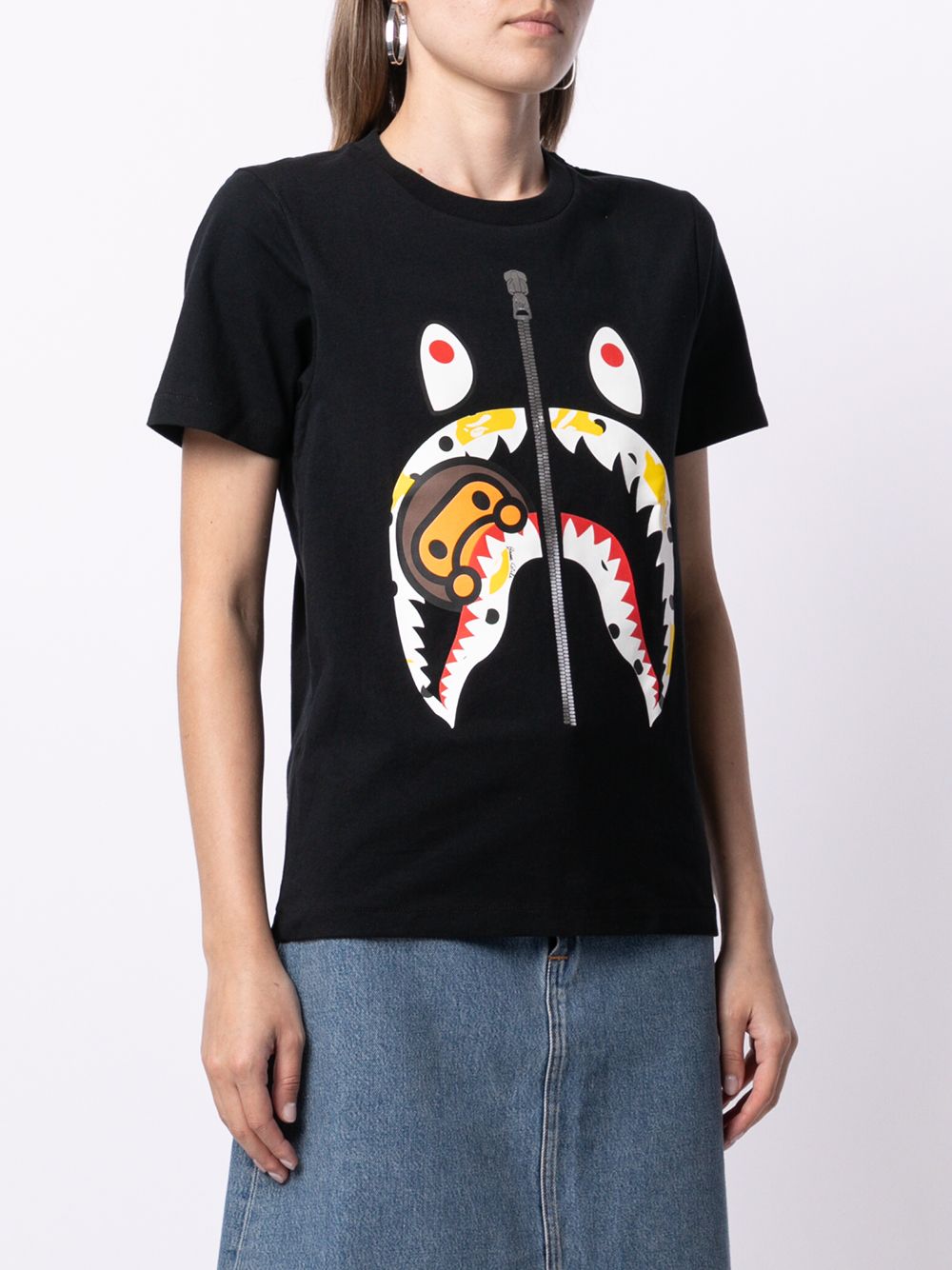 фото A bathing ape® футболка bape dot milo shark