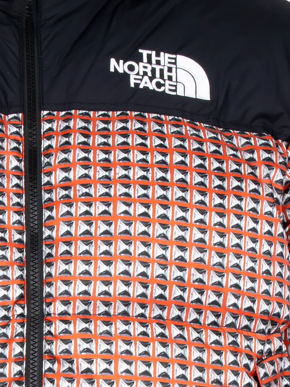 Shop Supreme X The North Face Studded Jacket In 红色