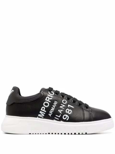 Emporio Armani logo-print detail sneakers