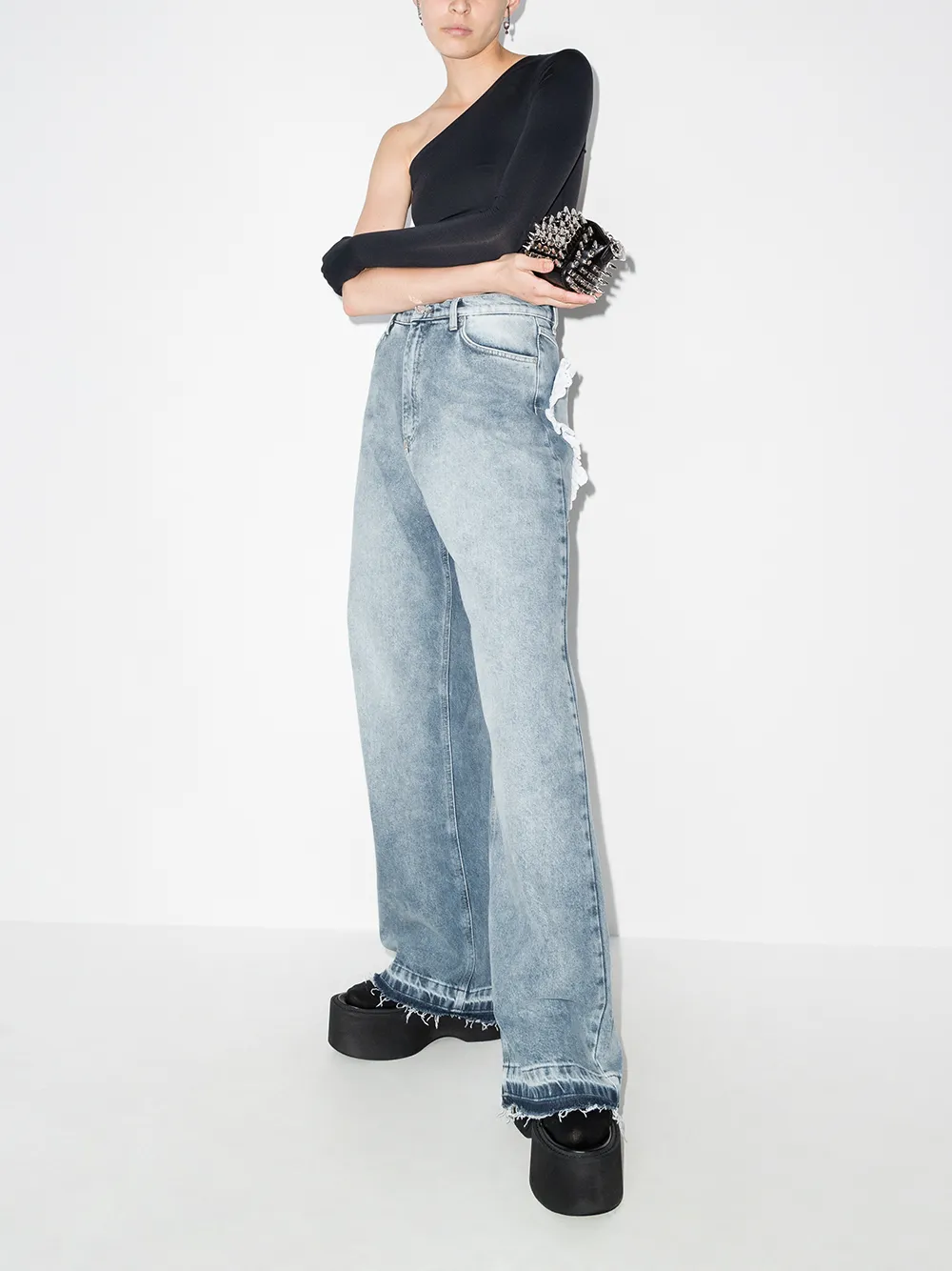 Natasha Zinko Heart Pocket Jeans Farfetch