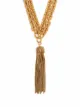 Image 1 of Saint Laurent tassel multi chain necklace