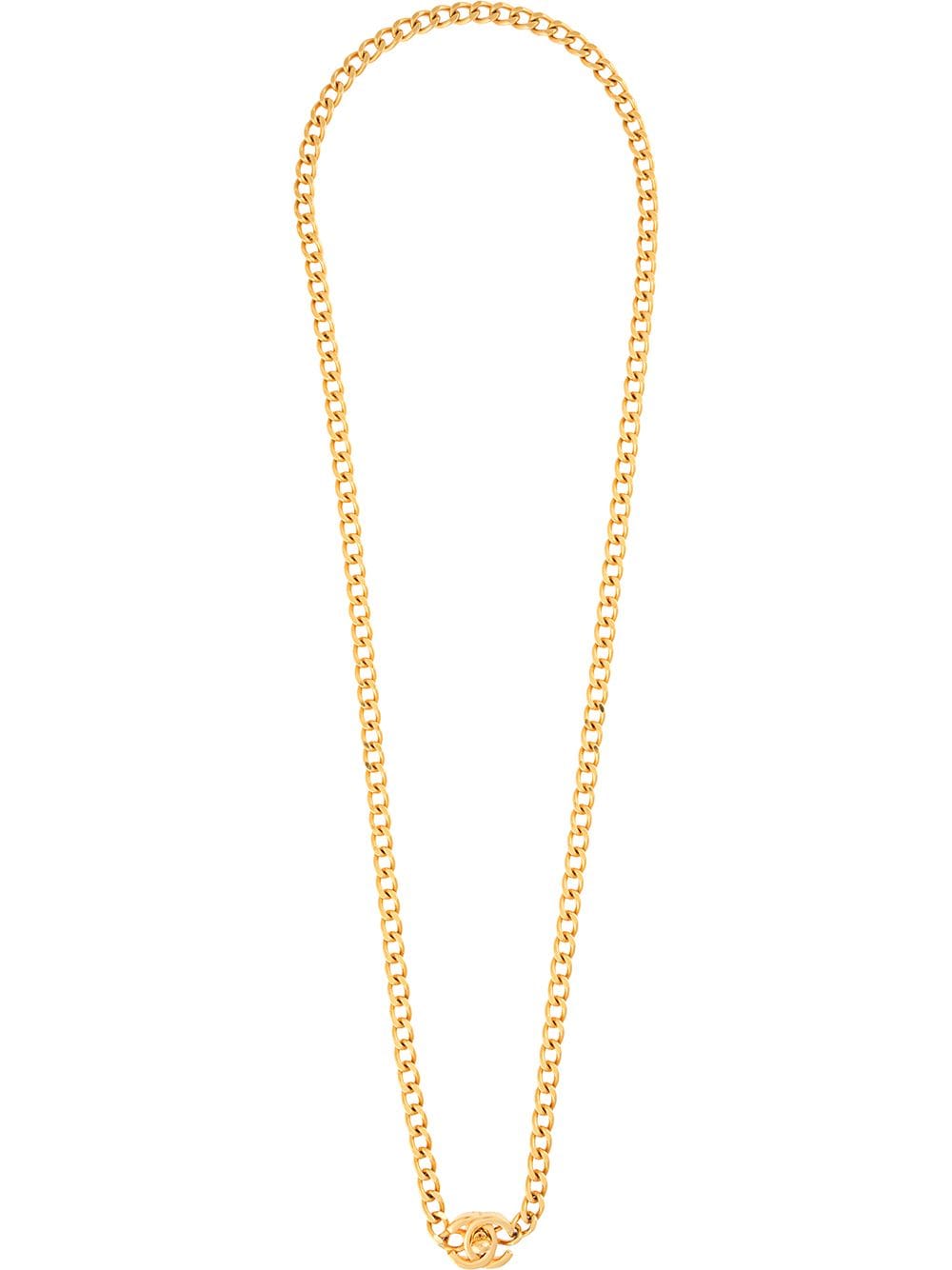 CHANEL Pre-Owned 1994 CC Pendant Necklace - Gold for Women