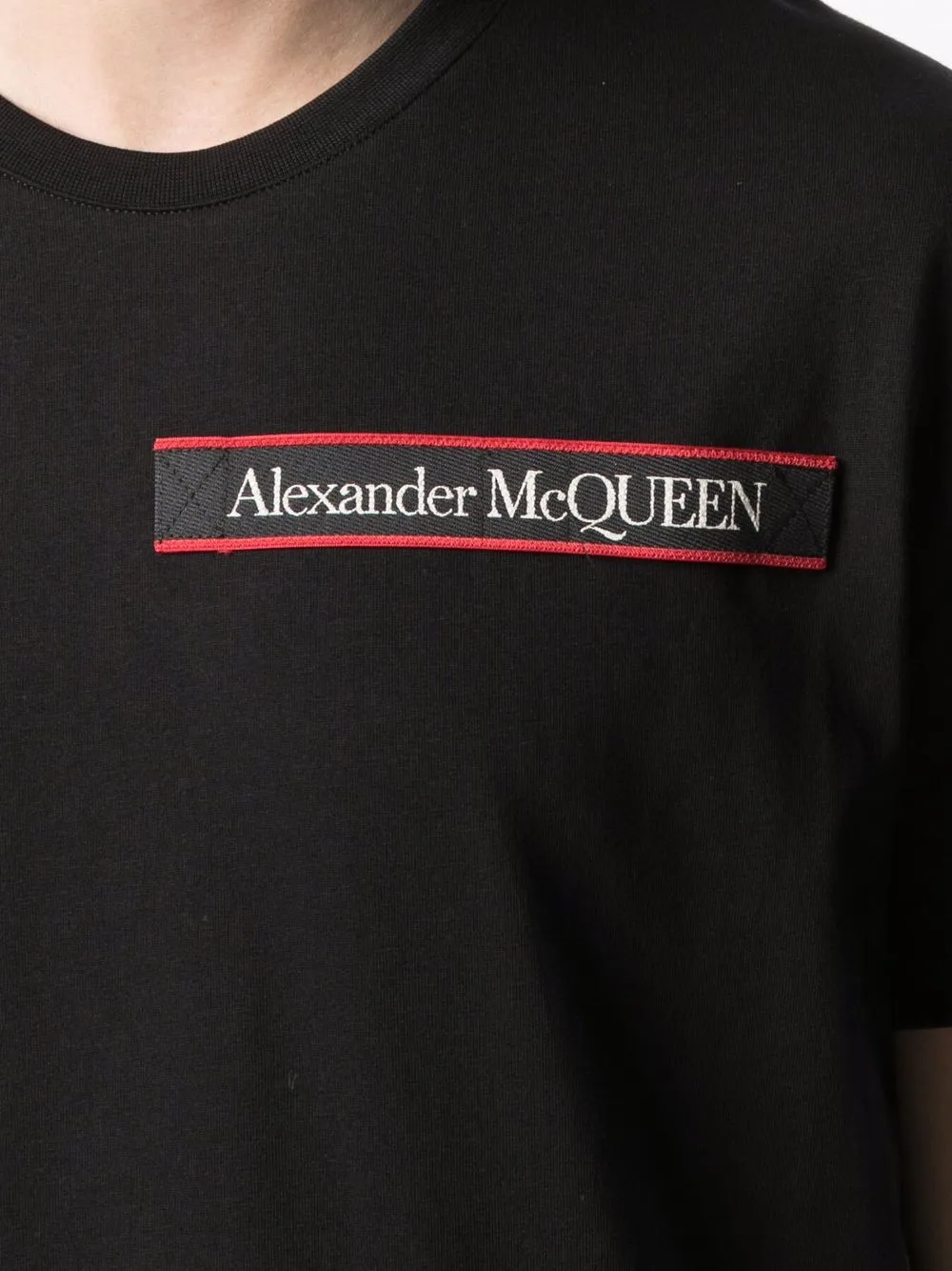 фото Alexander mcqueen футболка из джерси с нашивкой-логотипом