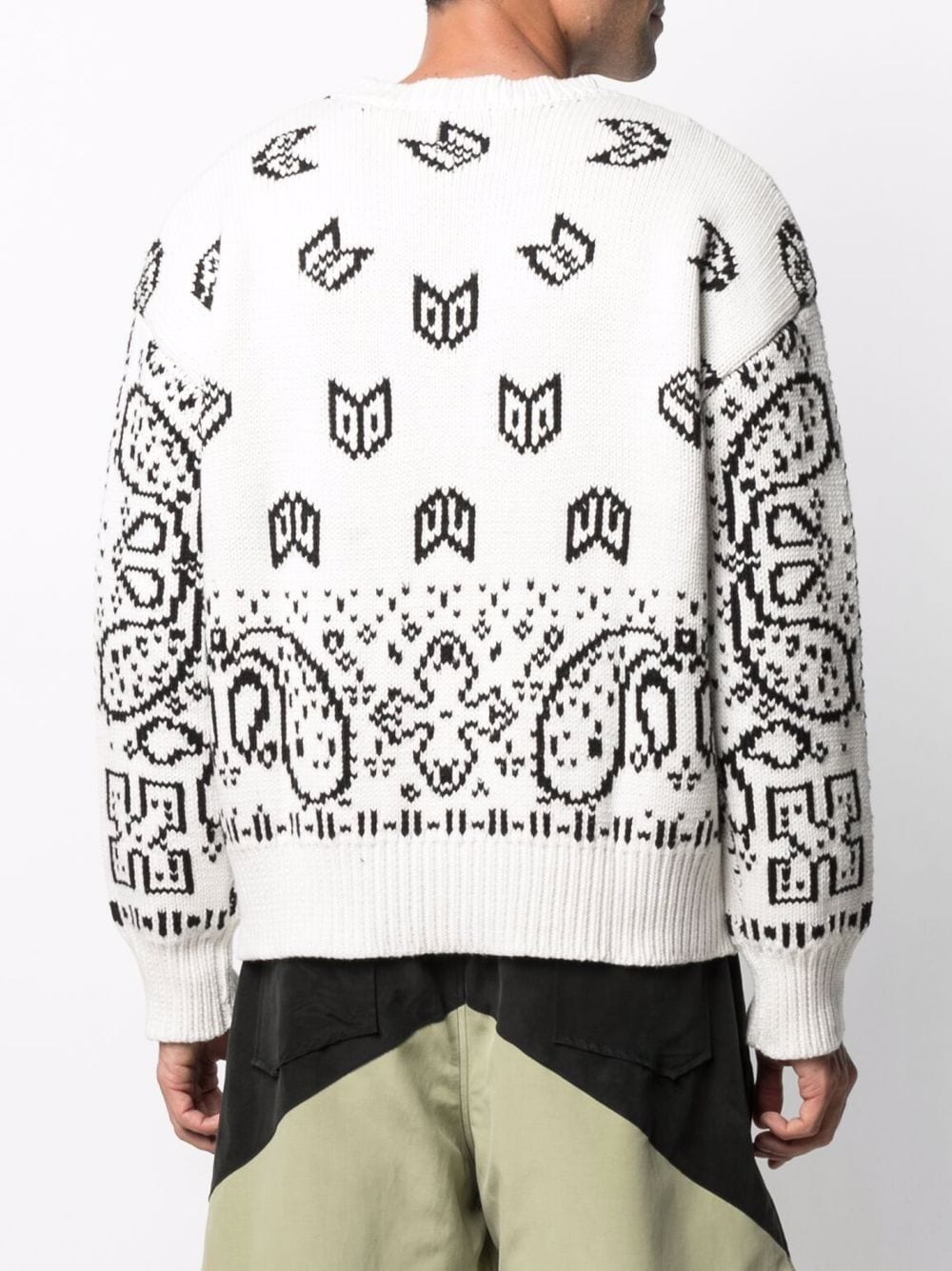 Shop Rhude Paisley-print Cotton Jumper In Weiss
