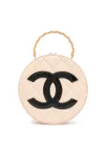 CHANEL Pre-Owned 1995 CC diamond-quilted round bag - Pink