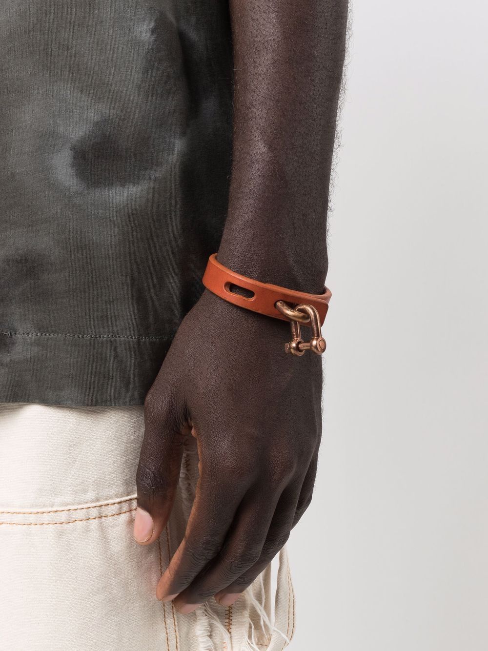 Shop Parts Of Four Restraint-charm Bracelet In Orange