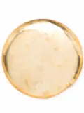 Parts of Four brass raised-trim plate - Gold