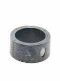Parts of Four Sistema ring (0.2 CT, Tiny Faceted Diamond Slab, 12mm, KA+FCDIA) - Grey